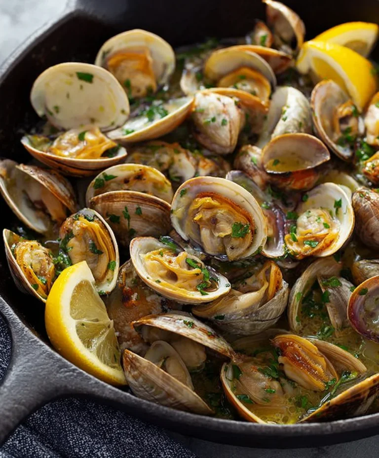 Garlic Butter Clams- Quick & Easy Seafood Dinner