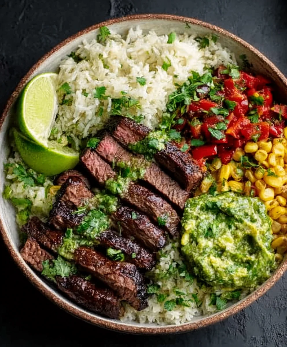 Cilantro Lime Beef Bowls-Easy Flavorful Dinner