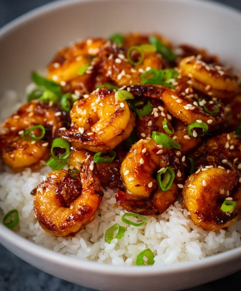 Honey Garlic Shrimp Bowls-Quick & Easy Dinner