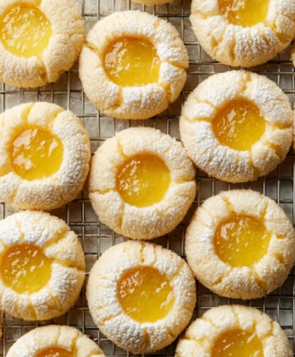 Zesty Lemon Thumbprint Cookies-Bright Citrus Bites