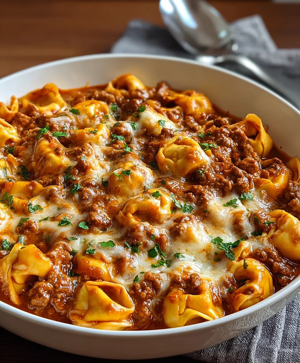Cheesy Beef Enchilada Tortellini Recipe