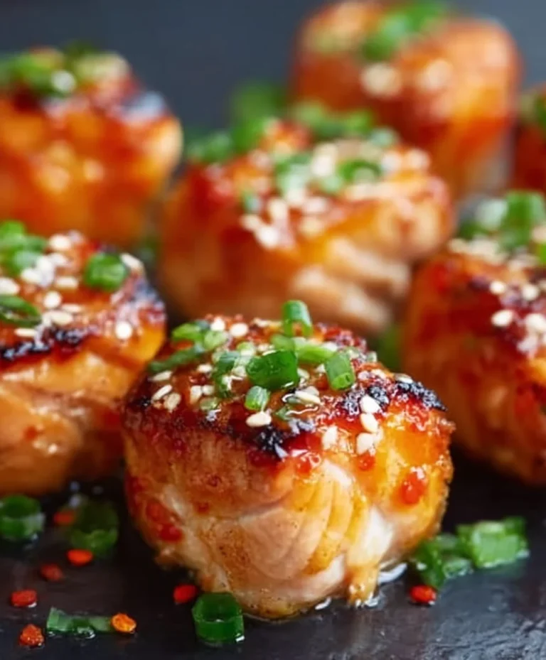 Bang Bang Salmon Bites- Easy Quick Recipe