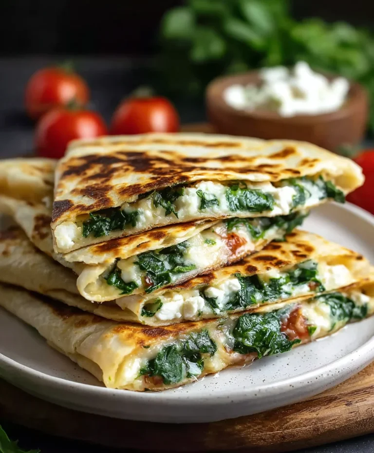 Spinach Feta Quesadillas – Easy & Delicious Recipe