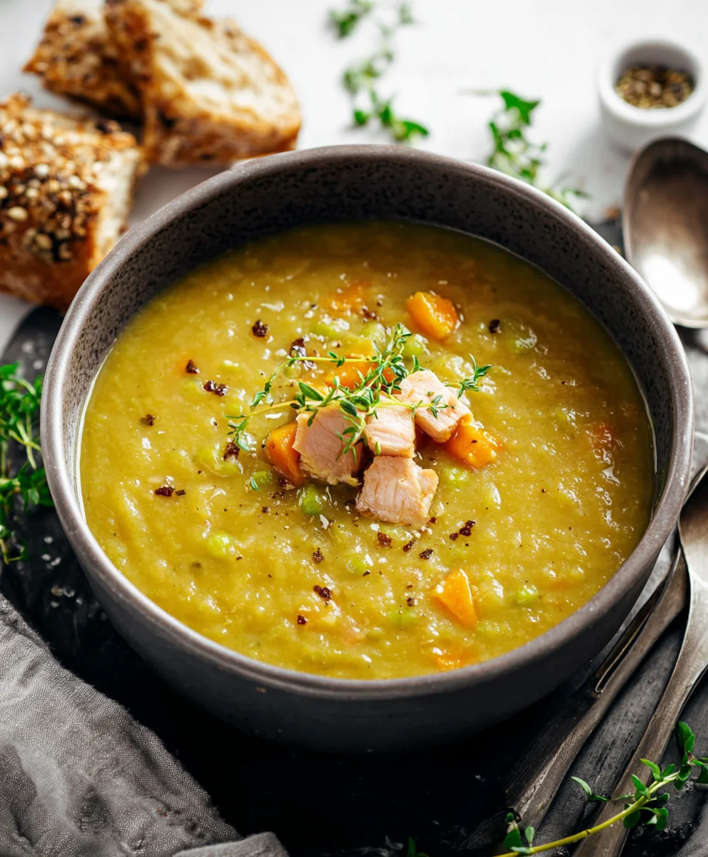 Hearty Classic Split Pea Soup Recipe-Easy & Delicious