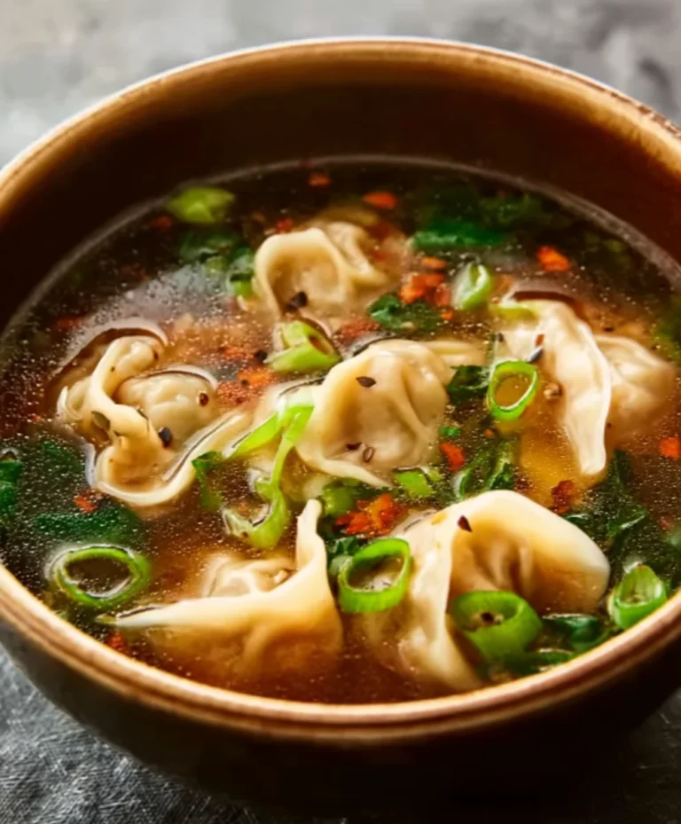 Hearty Beef Potsticker Soup Recipe- Quick & Flavorful