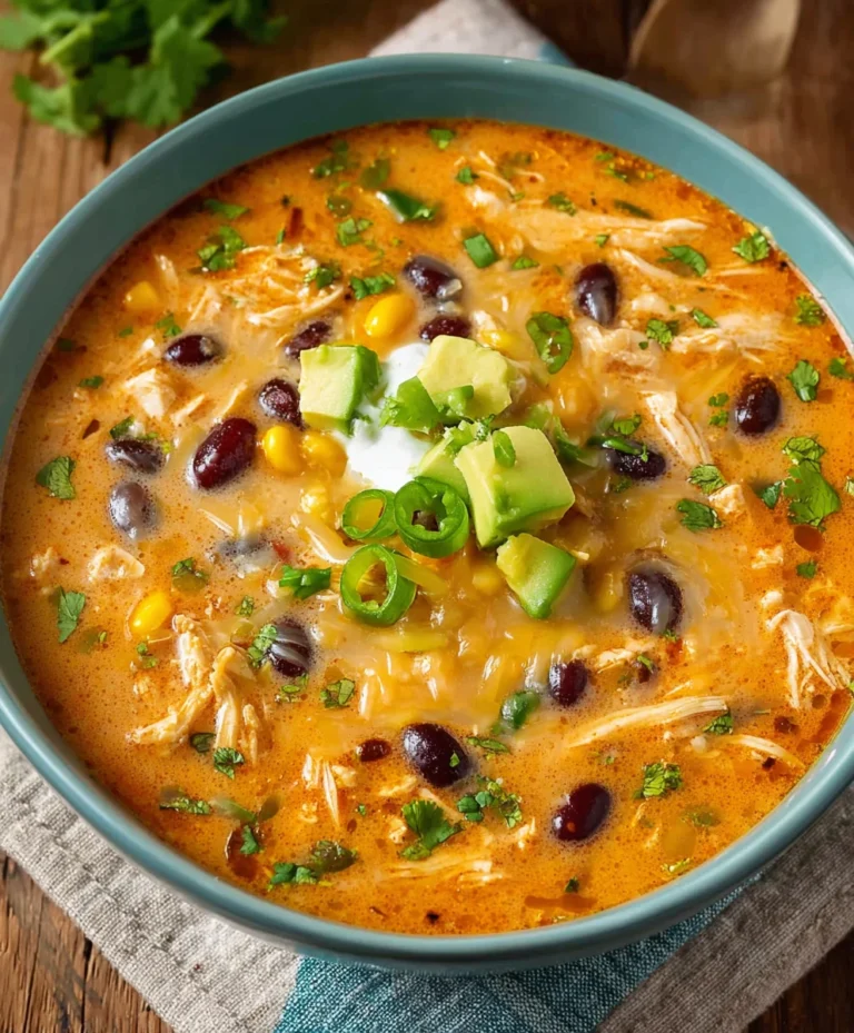 Creamy Chicken Enchilada Soup Recipe – Easy & Delicious