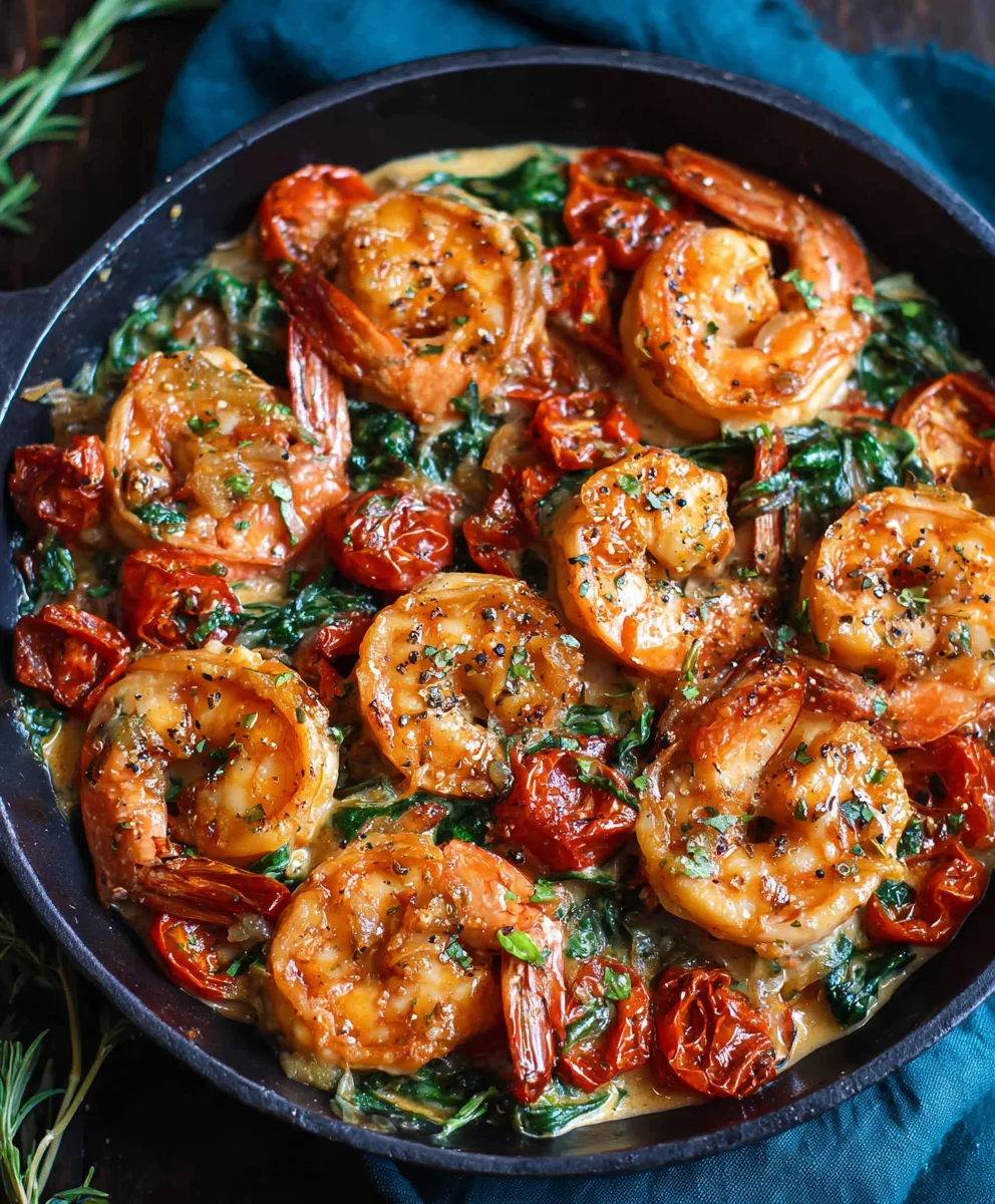 One-Pan Tuscan Shrimp Quick & Easy Dinner
