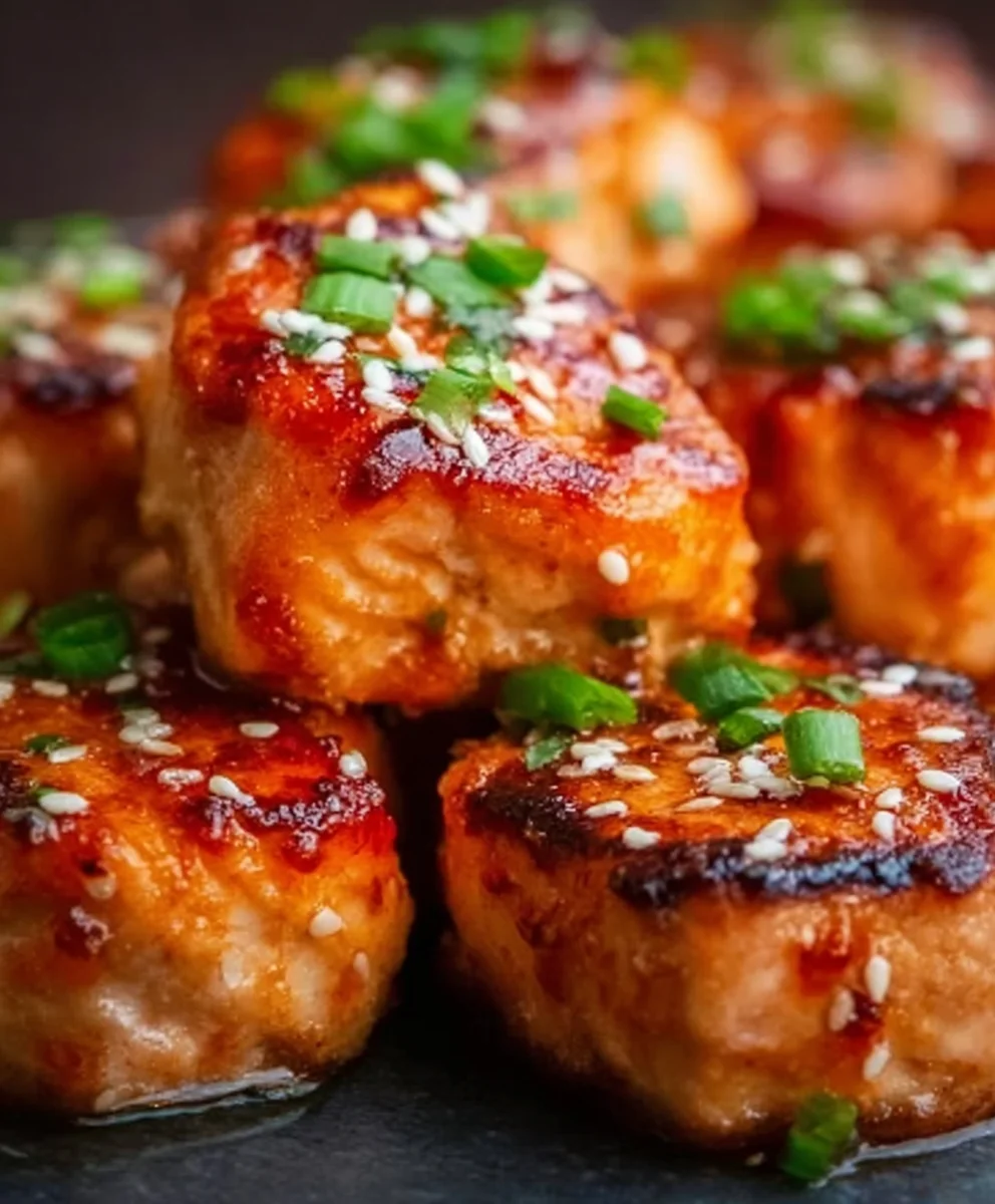 Bang Bang Salmon Bites- Easy Quick Recipe