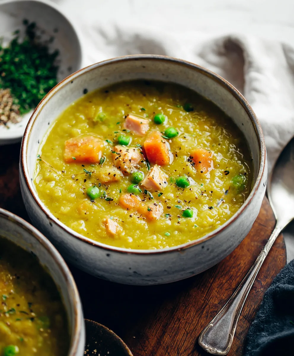 Hearty Classic Split Pea Soup Recipe-Easy & Delicious