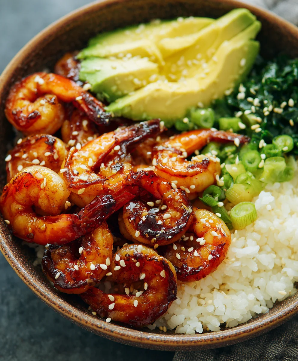 Honey Garlic Shrimp Bowls-Quick & Easy Dinner