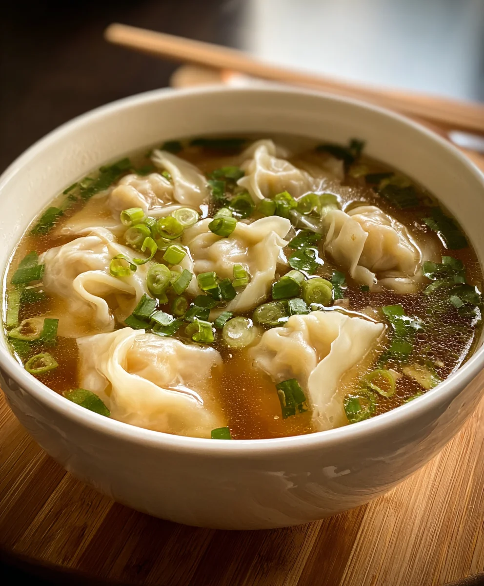 Easy Beef Wonton Soup - Quick & Delicious Recipe