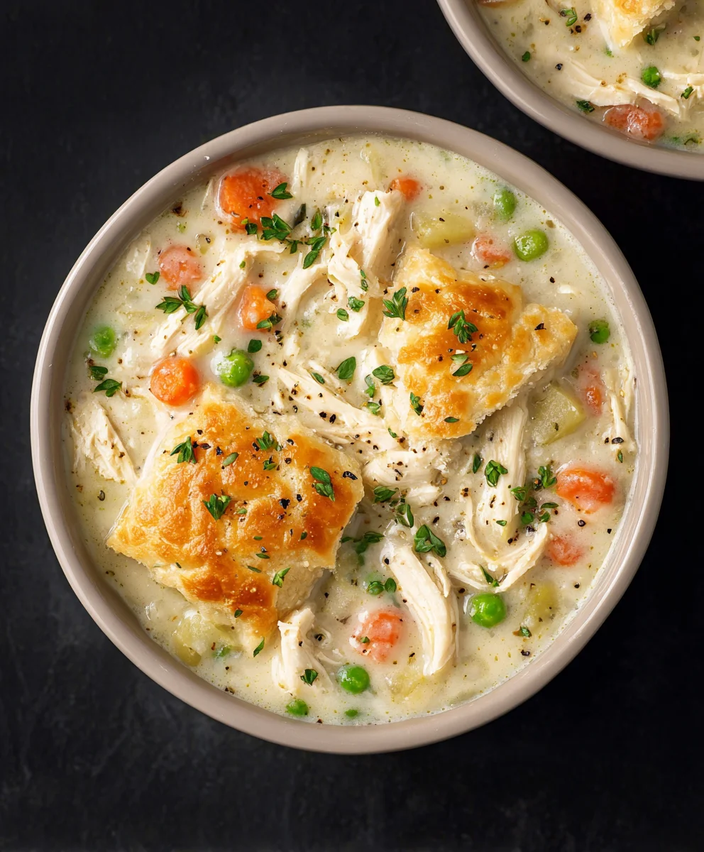 Creamy Chicken Pot Pie Soup - Easy Comfort Food