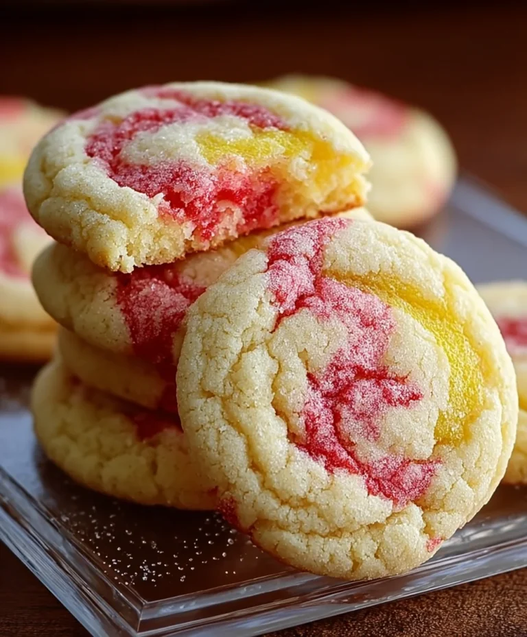 Strawberry Lemon Poundcake Cookies-Sweet & Zesty Treat