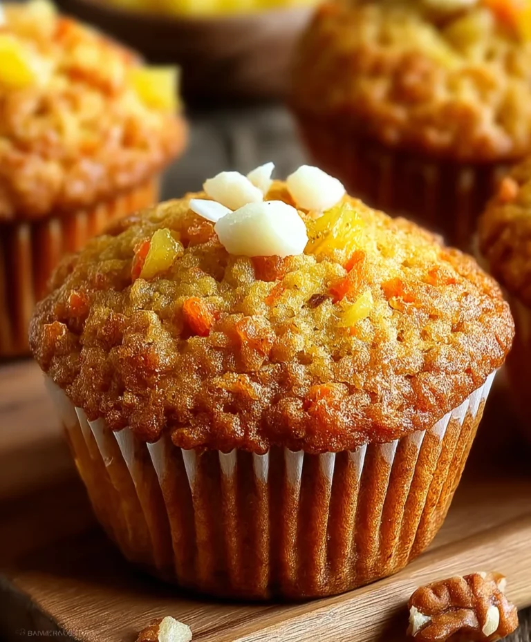 Pineapple Carrot Muffins-Sweet Tropical Treat