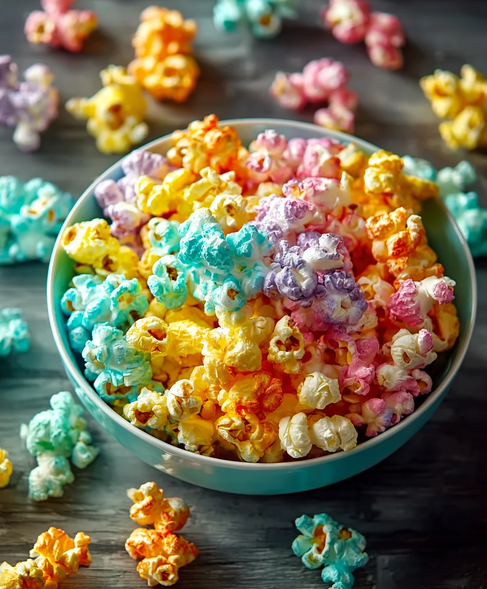 Colorful Candied Popcorn Recipe-Sweet Treat Fun