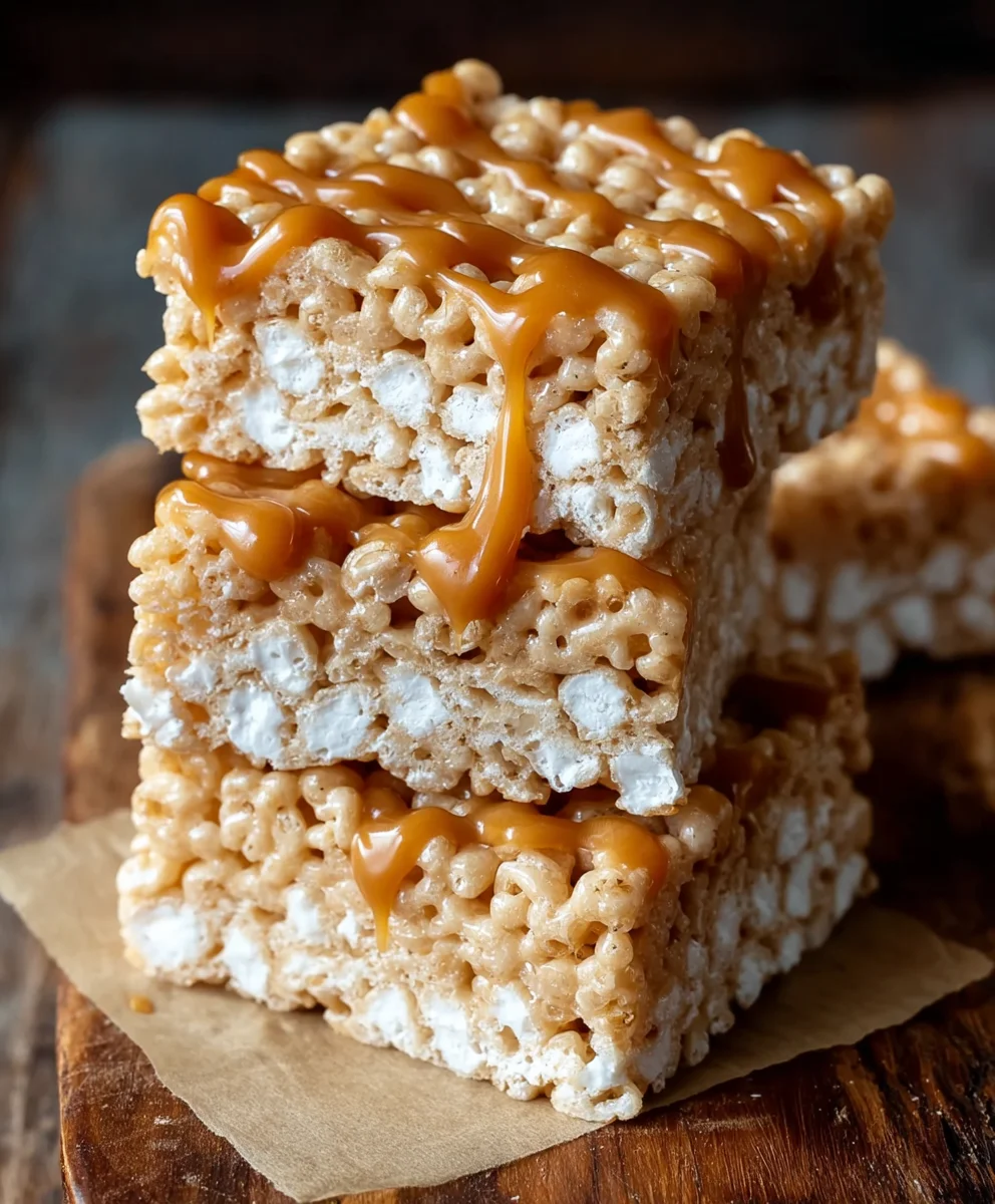 Brown Butter Dulce de Leche Rice Krispie Treats
