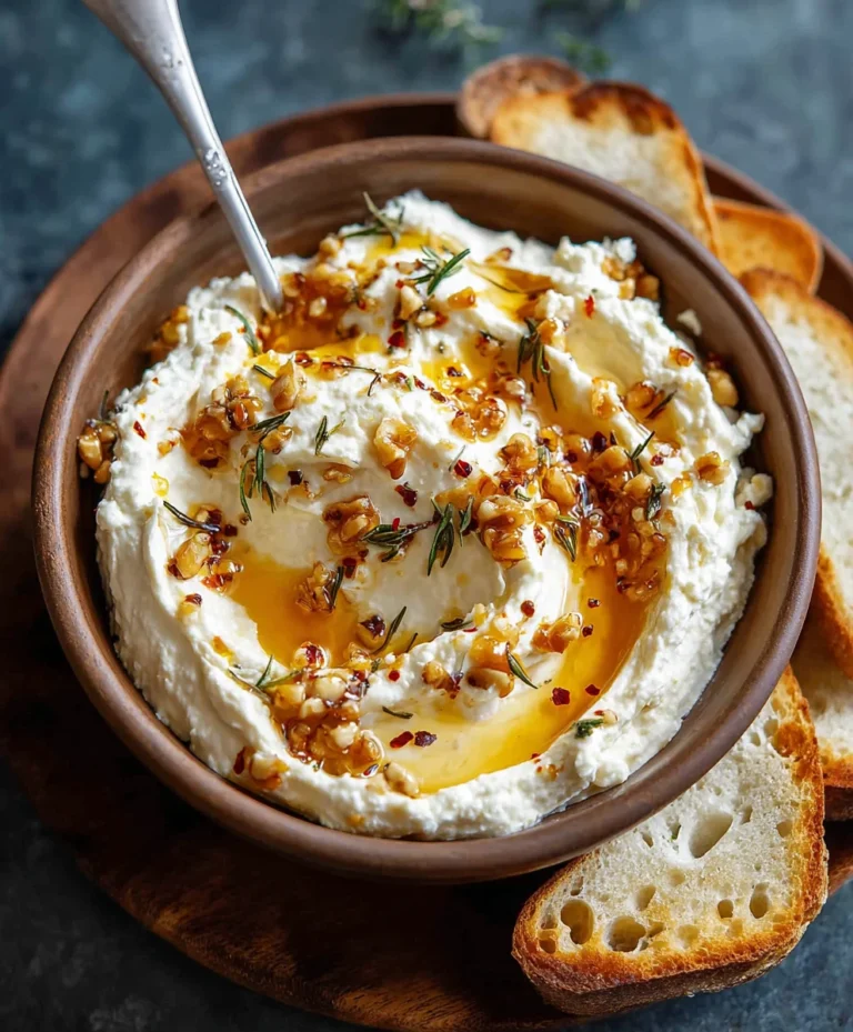 Spicy Ricotta Hot Honey Dip – Easy & Delicious