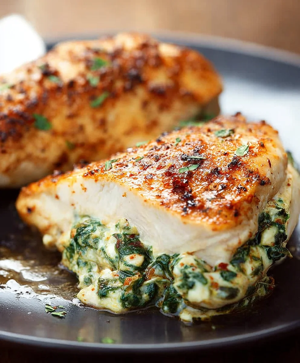 Spinach Stuffed Chicken Breasts - Easy & Delicious Recipe