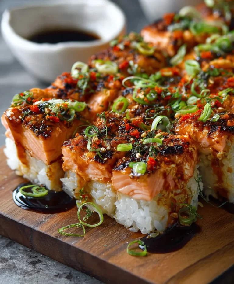 Spicy Salmon Sushi Bake-Easy Delicious Recipe