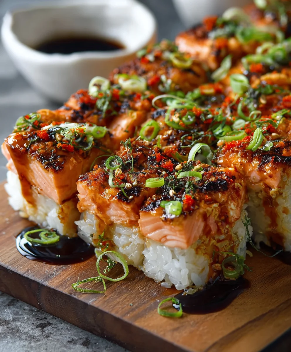 Spicy Salmon Sushi Bake-Easy Delicious Recipe