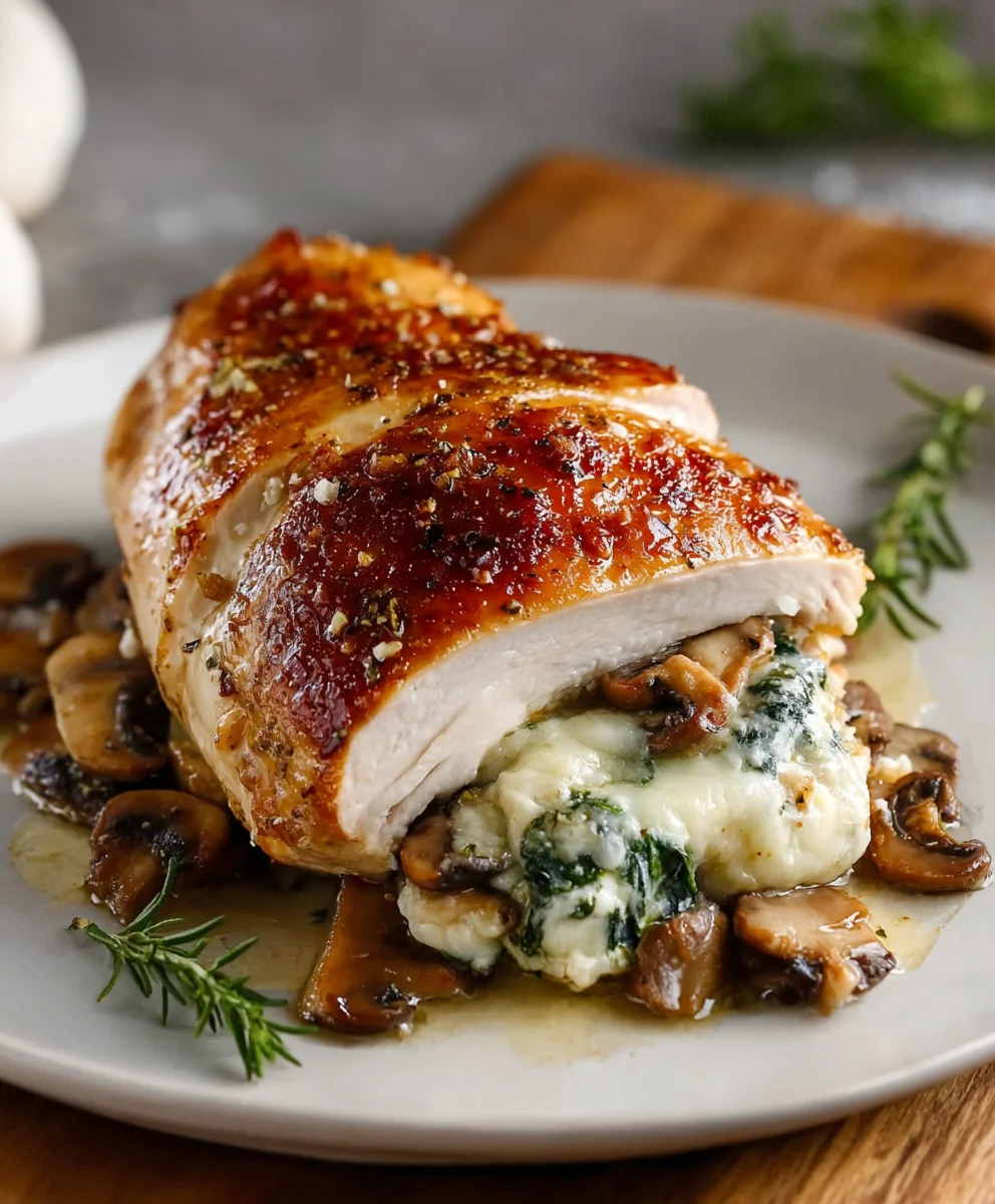 Quick Mushroom Stuffed Chicken Breast Easy Recipe
