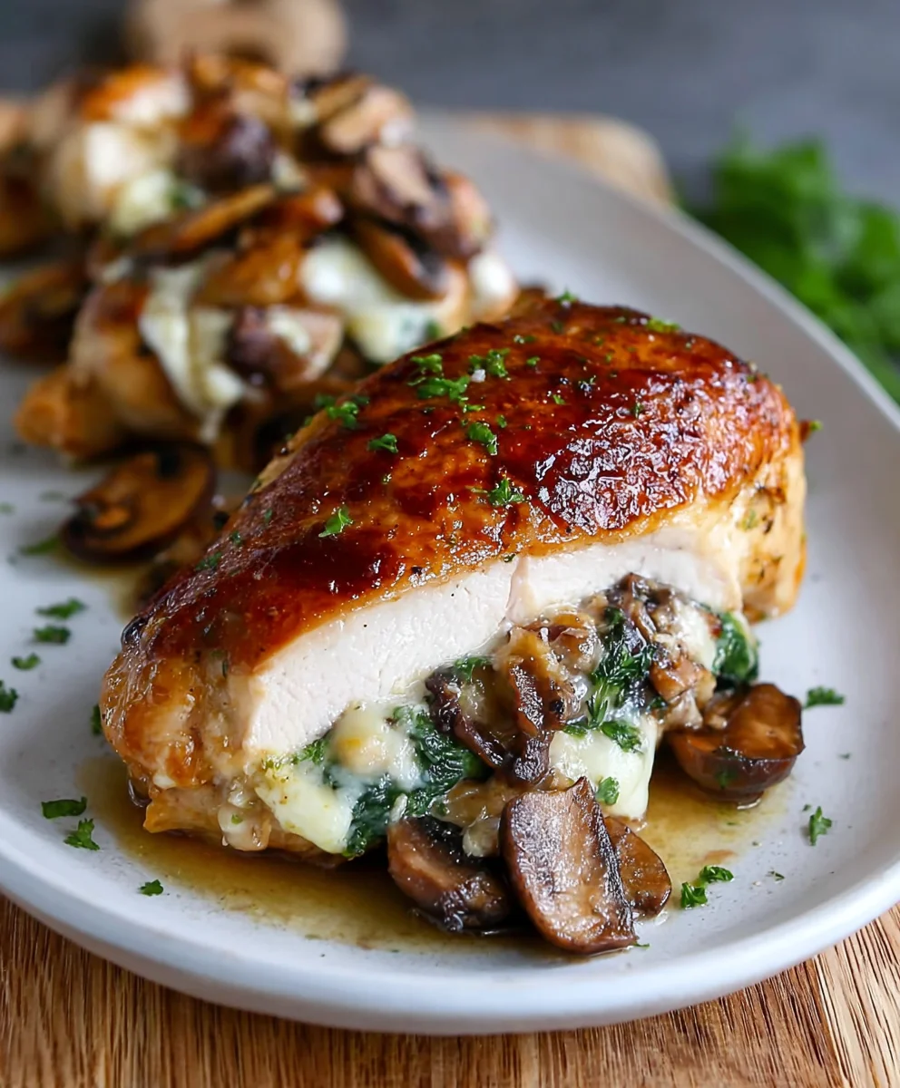 Quick Mushroom Stuffed Chicken Breast Easy Recipe