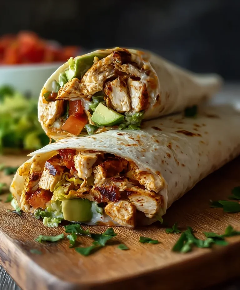 Easy Chicken Avocado Wrap Recipe- Healthy Lunch