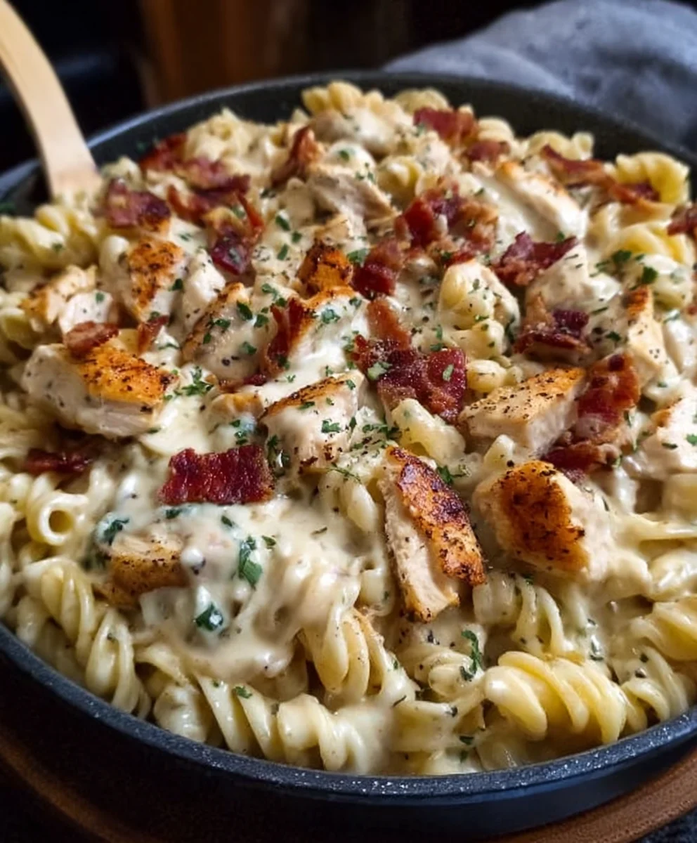 Chicken-Beef-Beef Bacon Ranch Pasta Recipe-Flavor Explosion