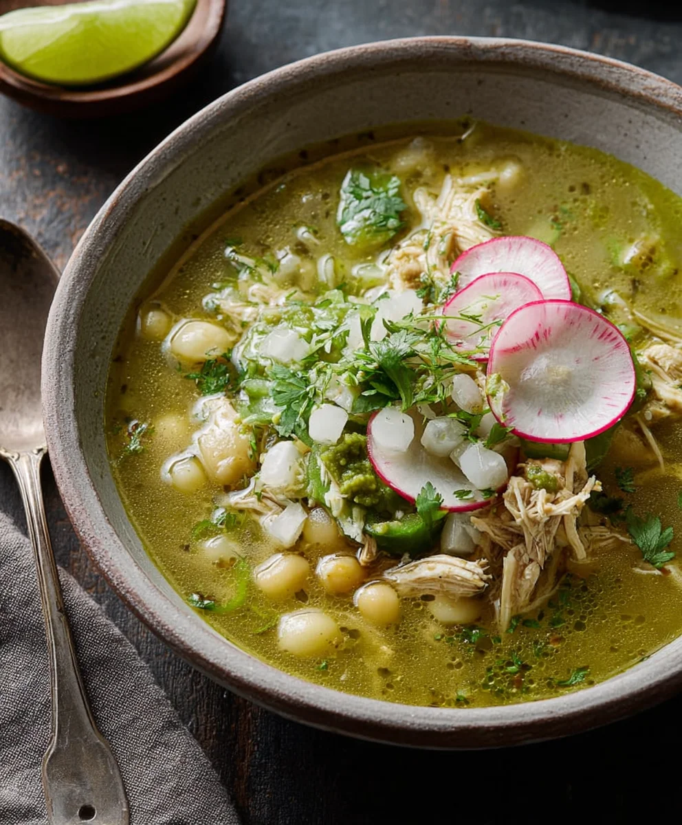 Chicken Pozole Verde Soup - Flavorful Mexican Green Pozole