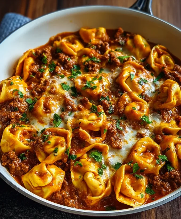 Cheesy Beef Enchilada Tortellini Recipe