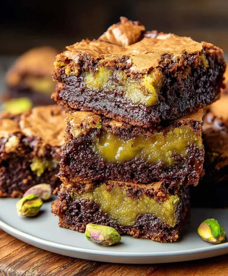 Pistachio Brookies- Decadent Brownie Cookie Mashup