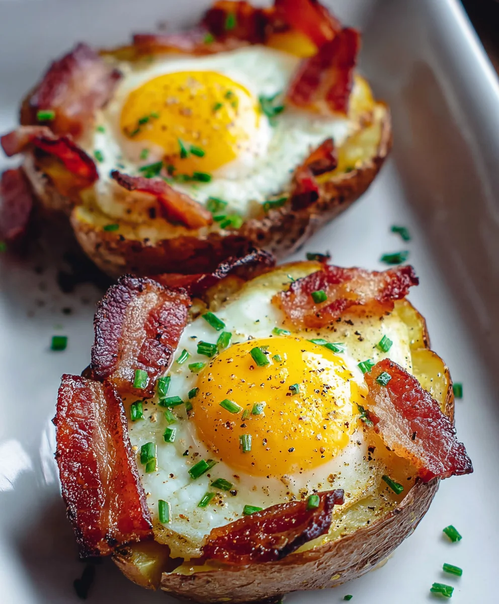 Double Baked Beef Beef Bacon Egg Potatoes - Flavorful