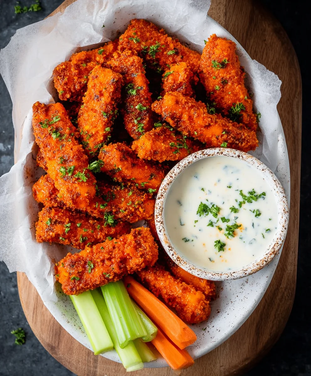 Crispy Baked Buffalo Tofu Wings Recipe