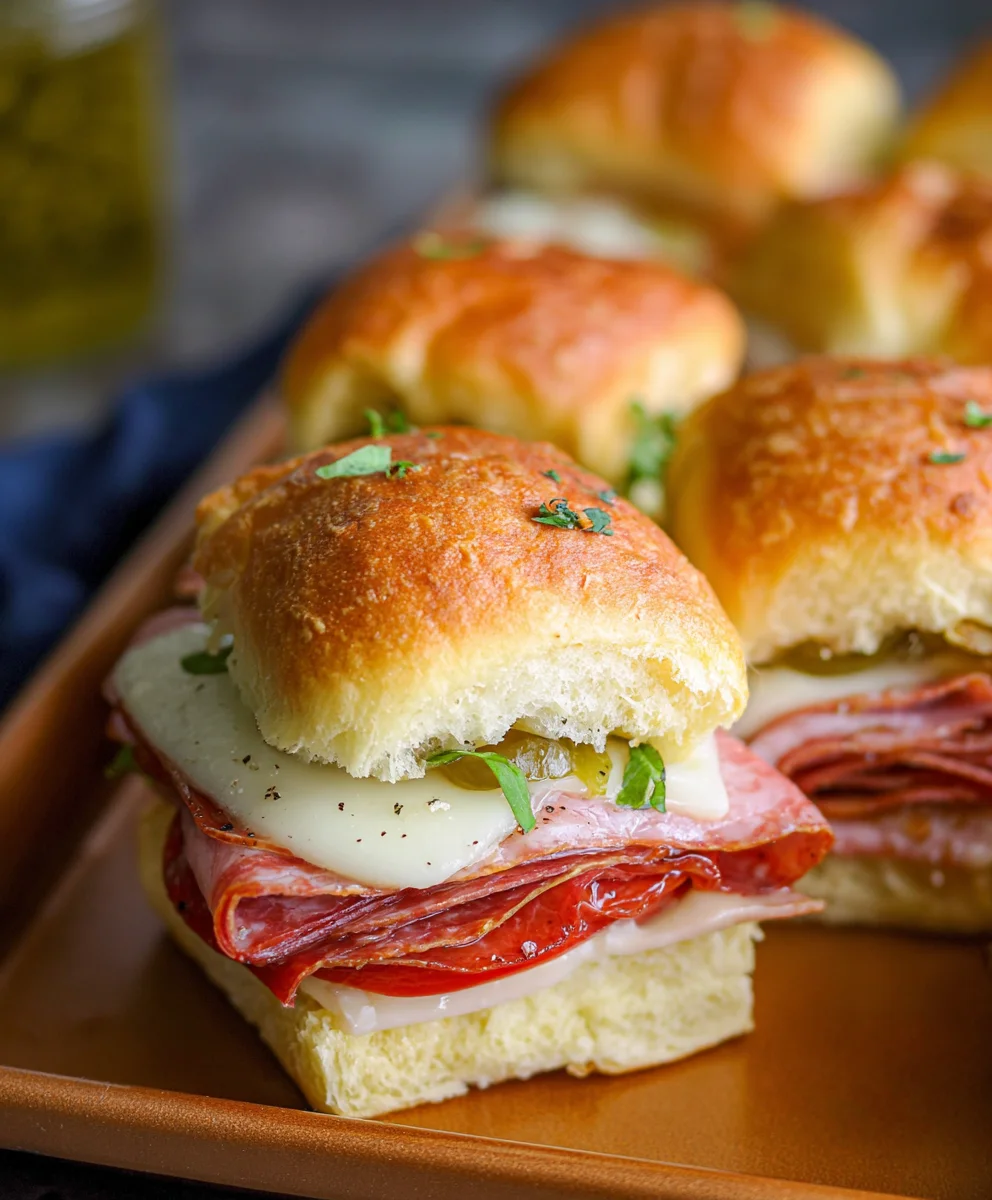 Spicy Beef Sub Sliders - Easy Party Appetizer