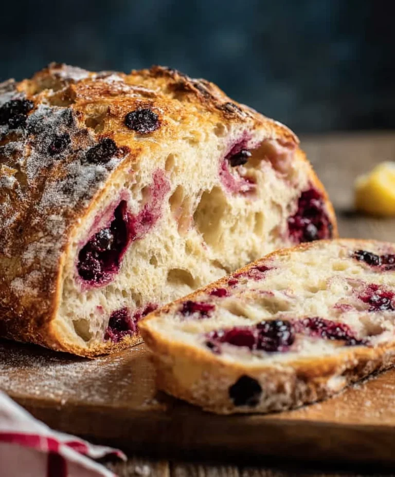 Blueberry Lemon Sourdough Bread- Easy & Delicious Recipe