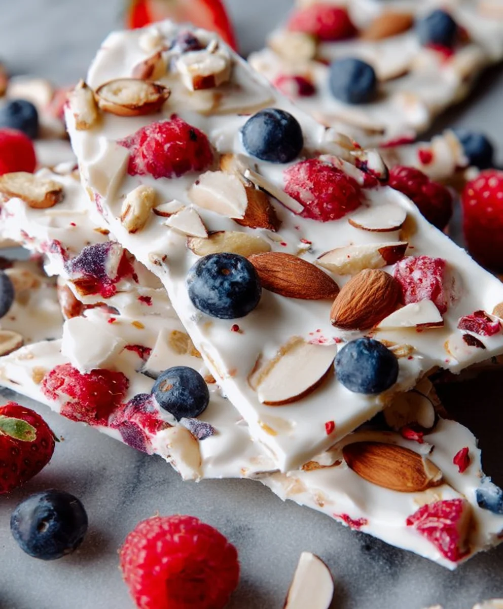 Easy Frozen Yogurt Bark Recipe-Healthy Summer Treat