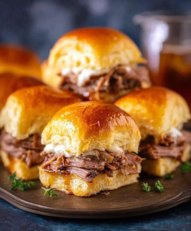 Easy French Dip Sliders – Juicy Beef & Flavor