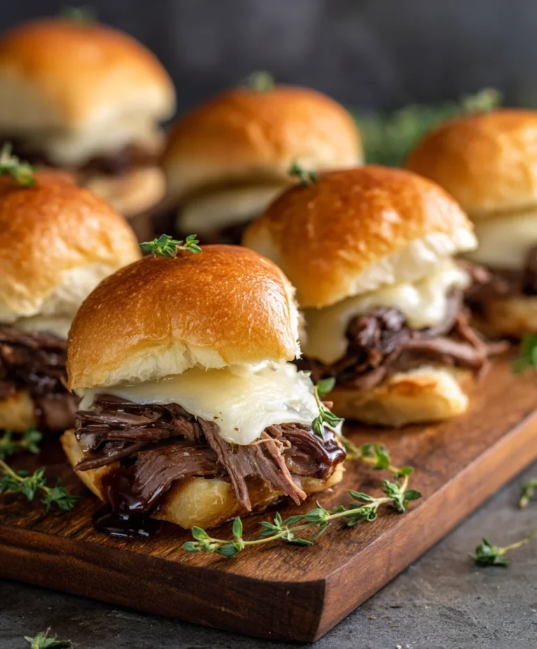 Easy French Dip Sliders-Perfect Party Appetizer