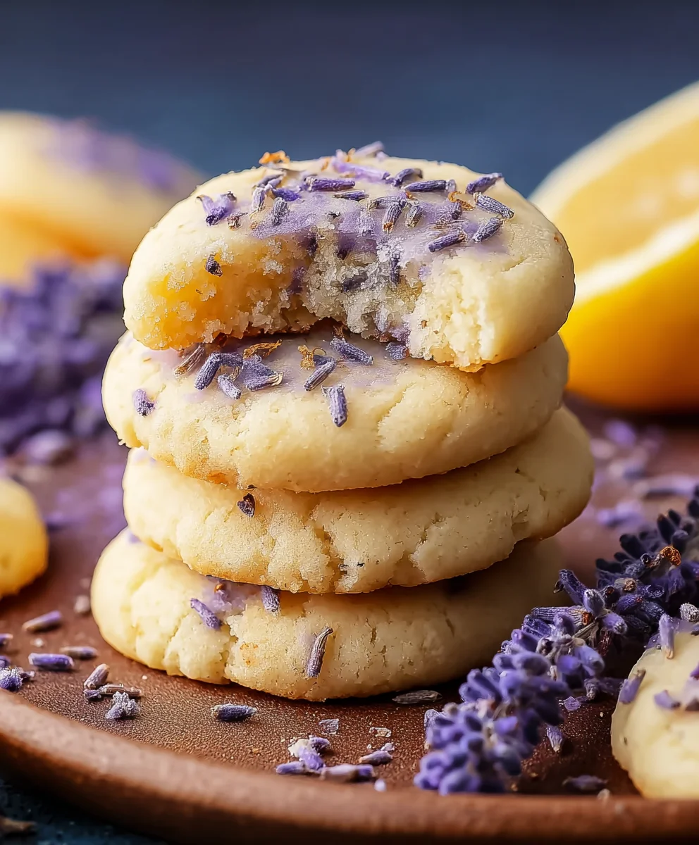 Buttery Lemon Lavender Cookies-Delightful Citrus-Herb Bake