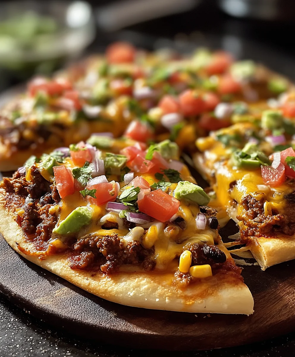 Easy Homemade Beef Mexican Pizza Recipe