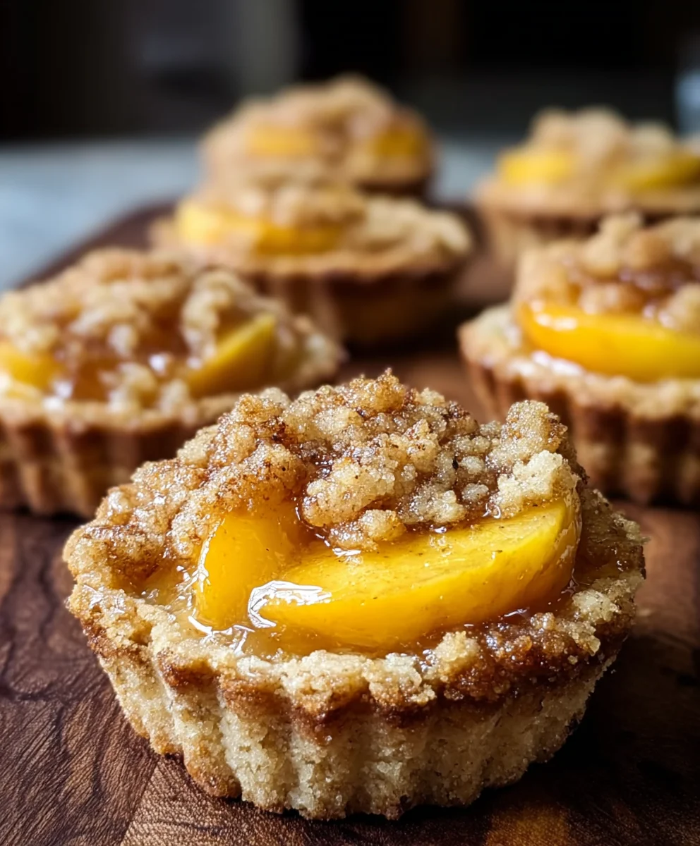 Peach Cobbler Cookie Cups - Easy Dessert Recipe