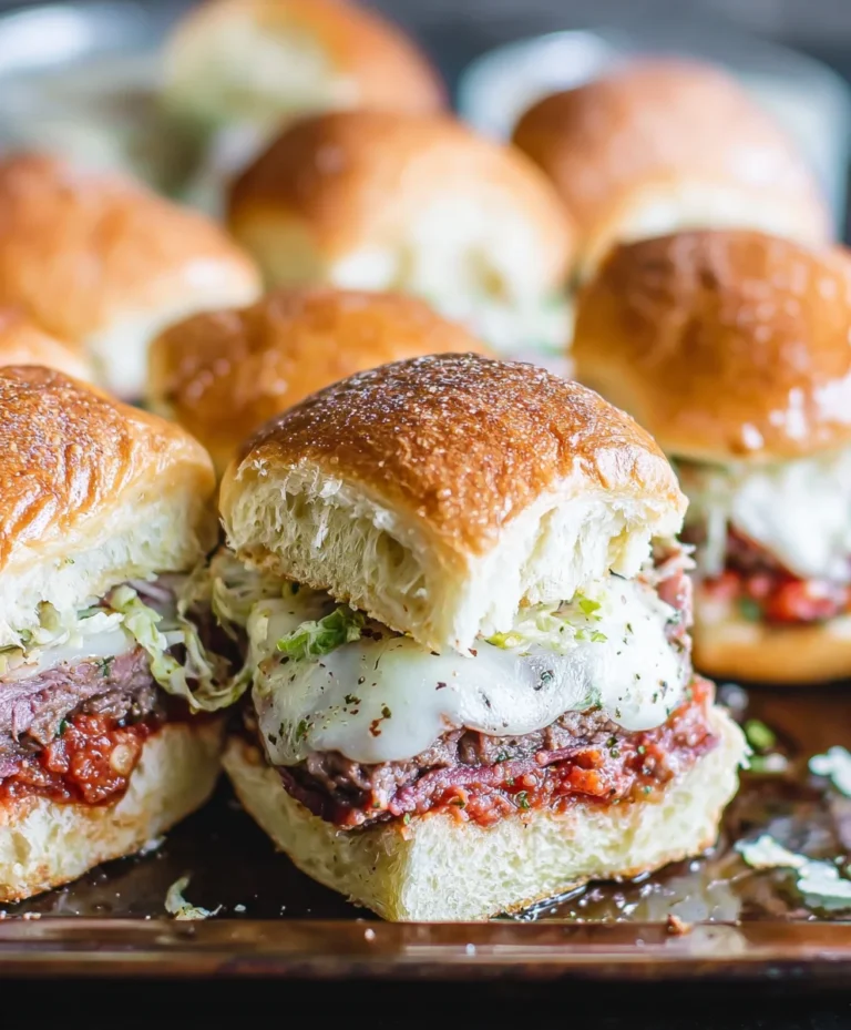 Easy Beef Grinder Sliders-Italian Flavors