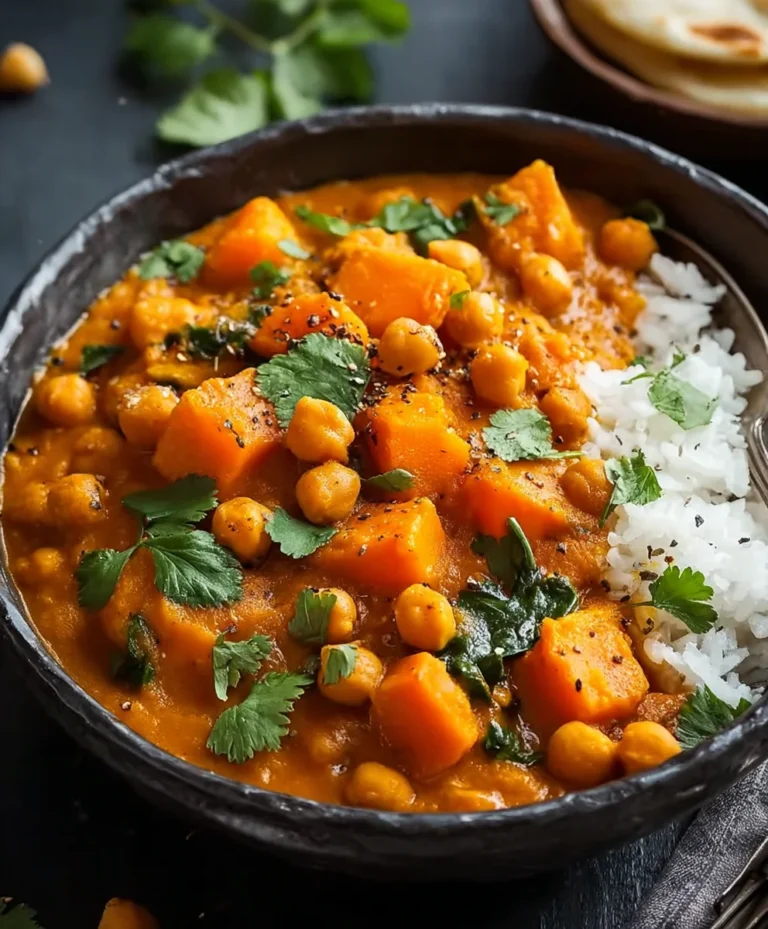 Sweet Potato Chickpea Curry – Easy & Flavorful