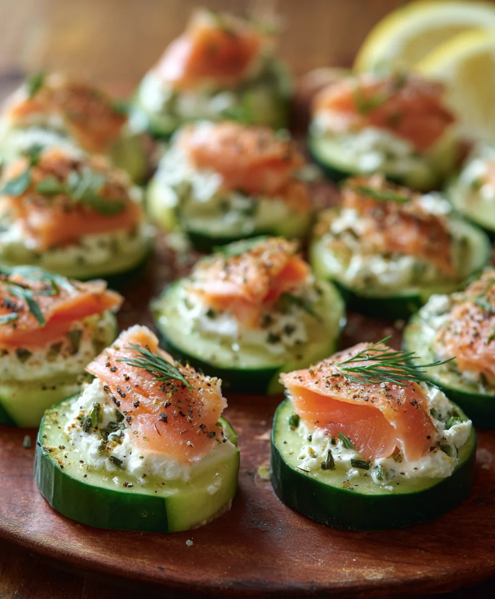 Cucumber Smoked Salmon Bites-Easy Appetizer