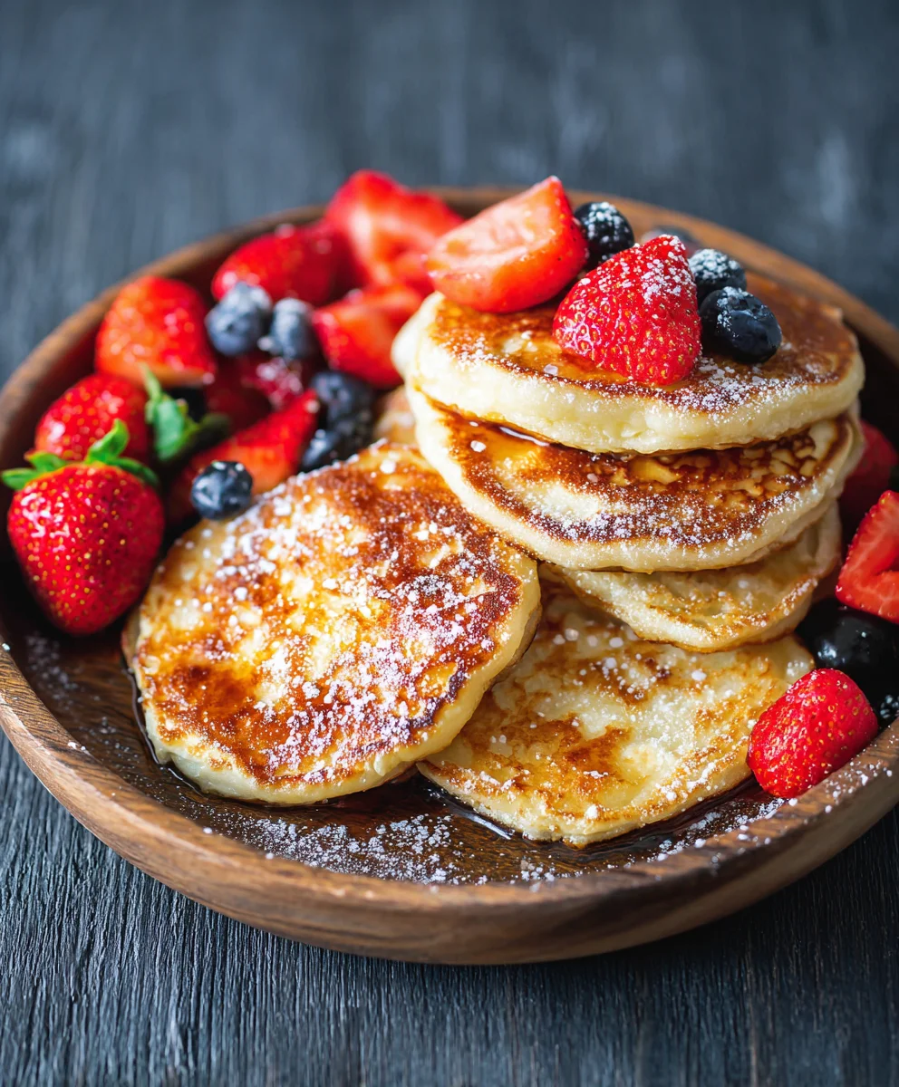 Fluffy Cottage Cheese Pancakes - Easy & Delicious Recipe