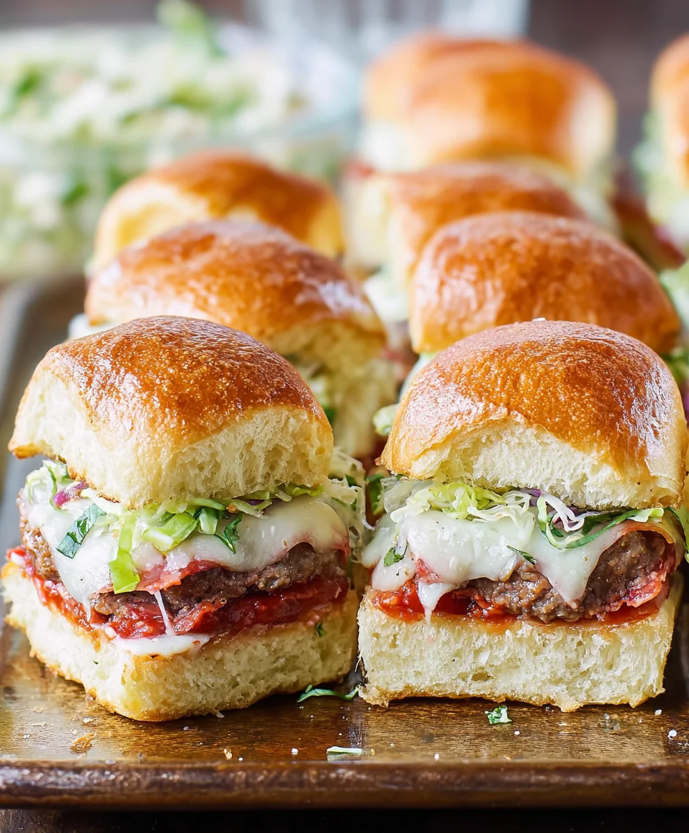 Easy Beef Grinder Sliders-Italian Flavors