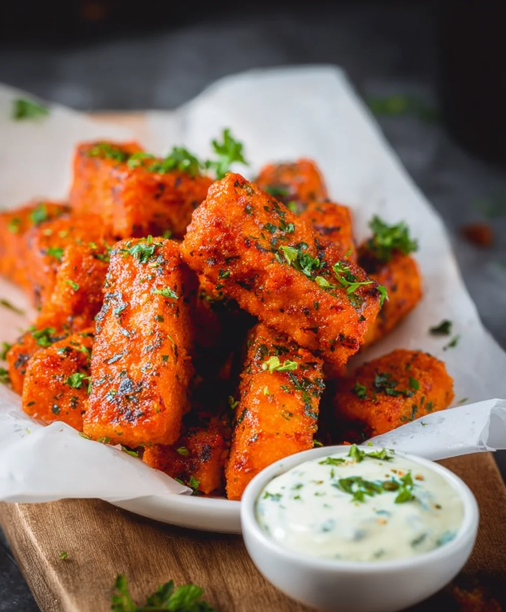 Crispy Baked Buffalo Tofu Wings Recipe
