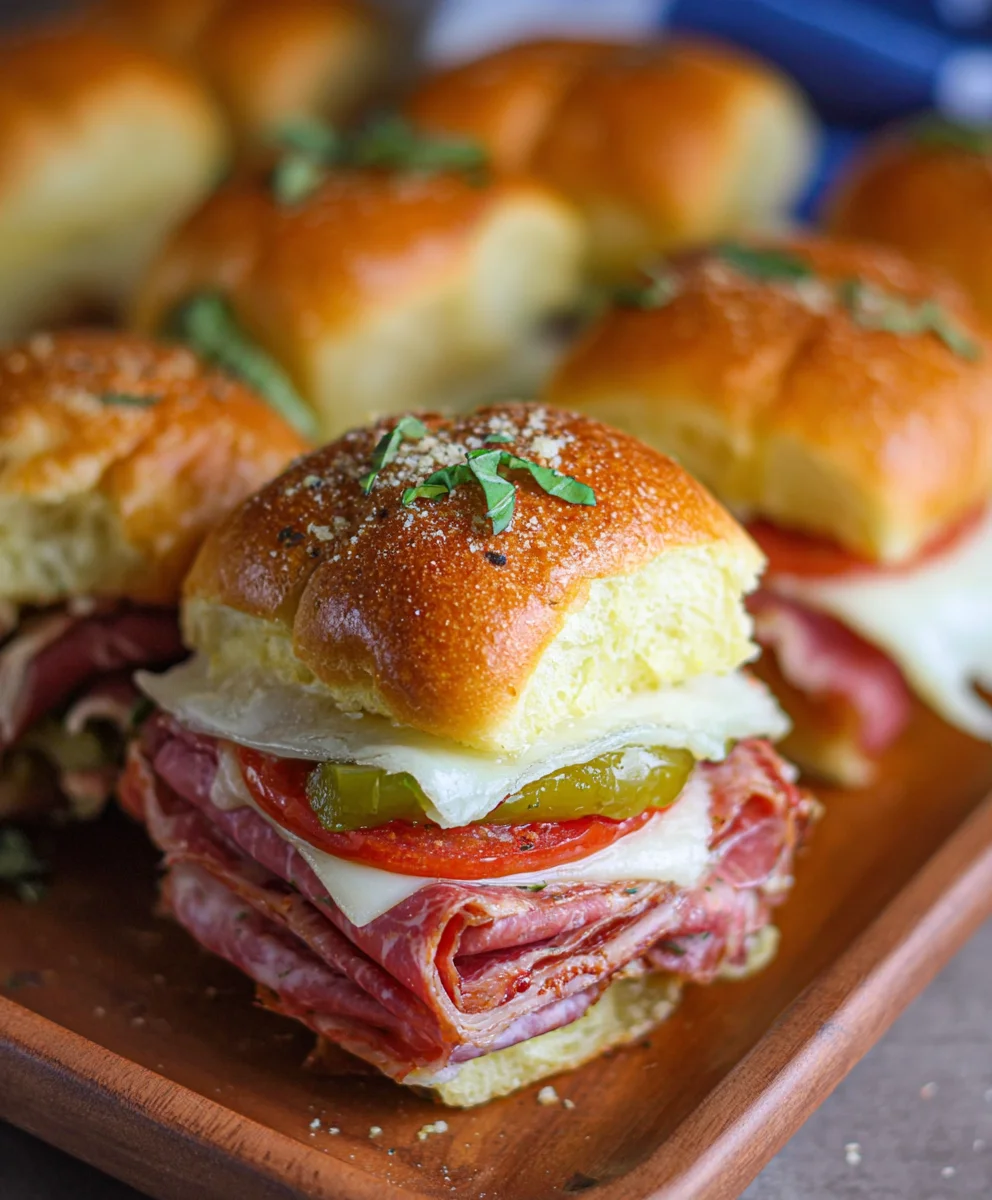 Spicy Beef Sub Sliders - Easy Party Appetizer