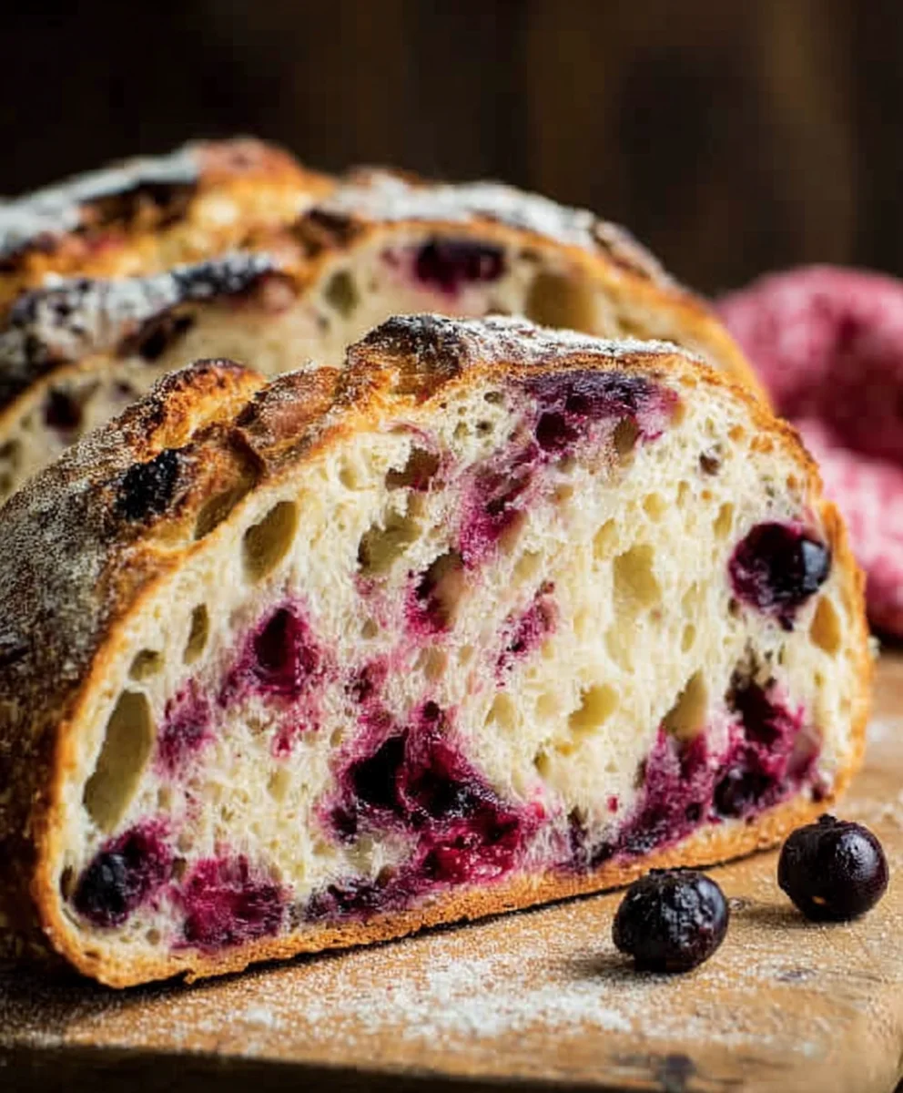 Blueberry Lemon Sourdough Bread- Easy & Delicious Recipe