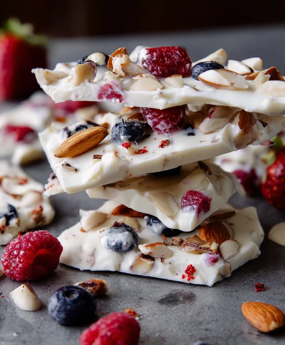 Easy Frozen Yogurt Bark Recipe-Healthy Summer Treat